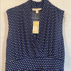 NWT L Michael Kohrs polka dot maxi dress